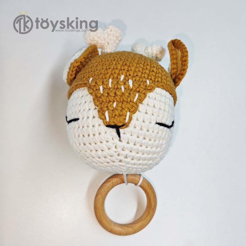 Baby Nursery Music - Handmade Crochet Deer Style Music Box