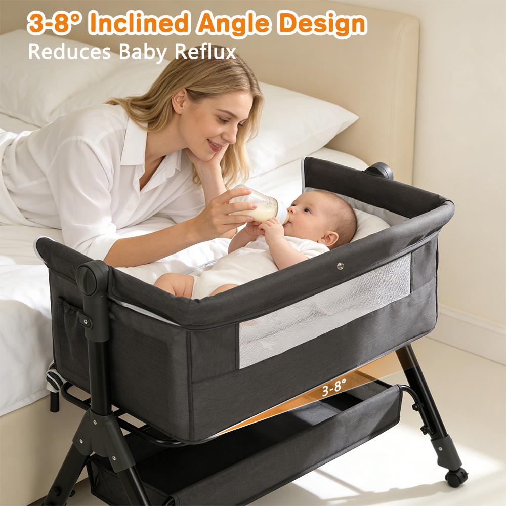 Bassinet Bedside Sleeper - 3 in 1 Baby Bassinet Bedside