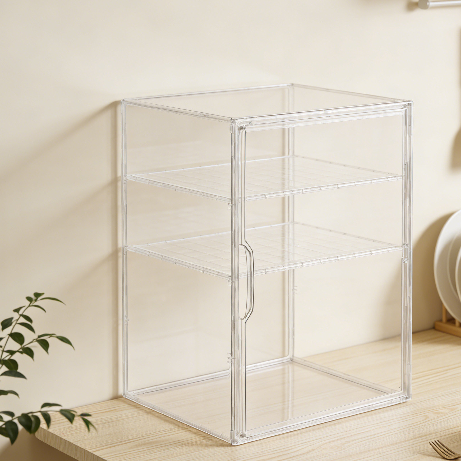 Baby Nursery Storage - Clear Acrylic 3-Tier Baby Bottle Storage