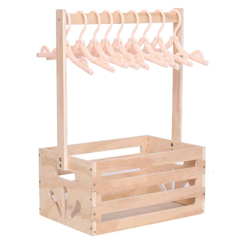 Baby Nursery Storage - Wooden Baby Shower Gift Basket With