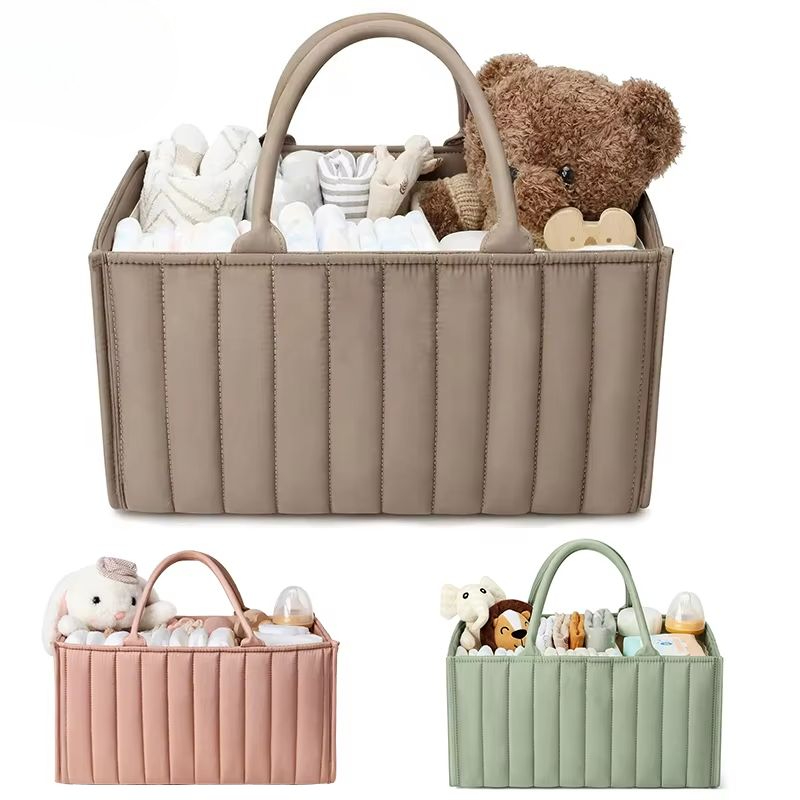 Baby Nursery Essentials - Baby Diaper Caddy Nursery Storage Basket