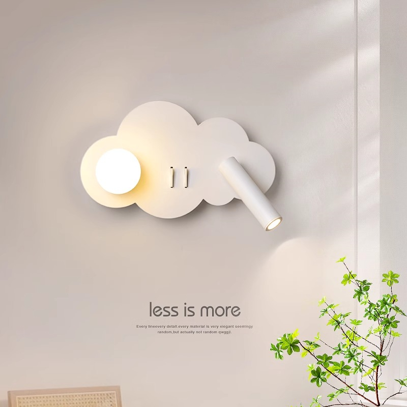 Baby Nursery Wall Lights - Cloud Bedroom Wall Lamp With Switch