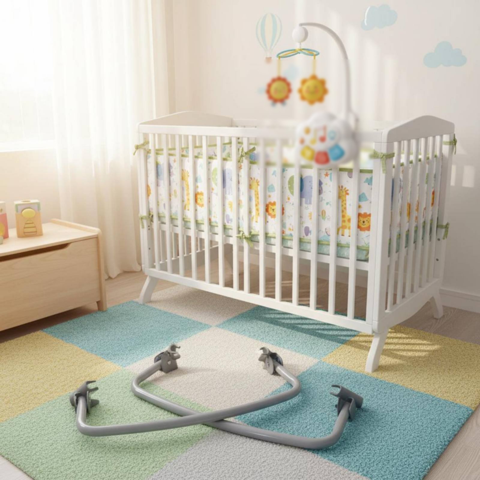 Music Mobile Multi-Use Crib Ca - Baby Nursery Music 评论和价格