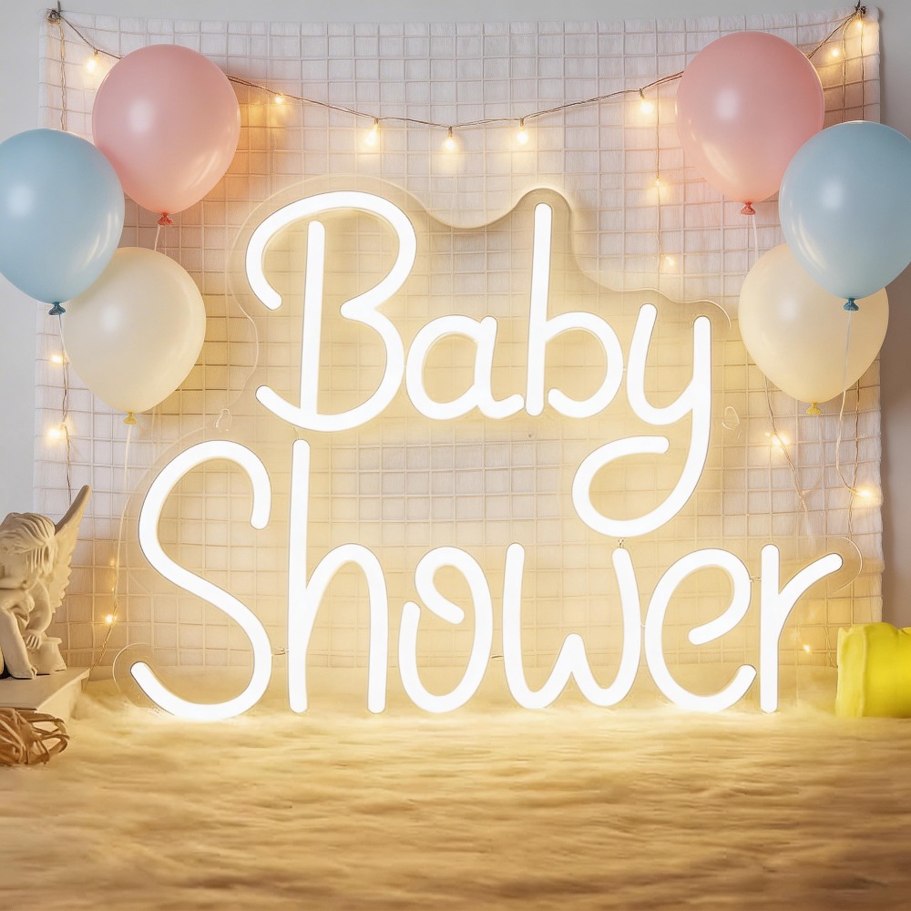 Baby Shower LED Neon Signs USB - Baby Nursery Wall Lights 评论和价格