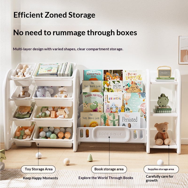 Kids Toy Storage Rack Organize - Baby Nursery Bookshelf 评论和价格