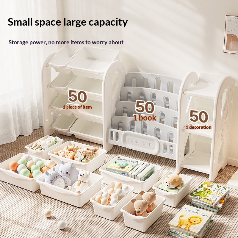 Kids Toy Storage Rack Organize - Baby Nursery Bookshelf 评论和价格