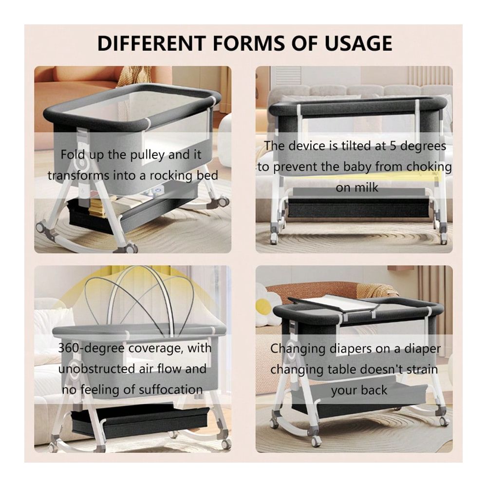 3In1 Baby Bassinet Bedside Sle - Bassinet Bedside Sleeper 评论和价格