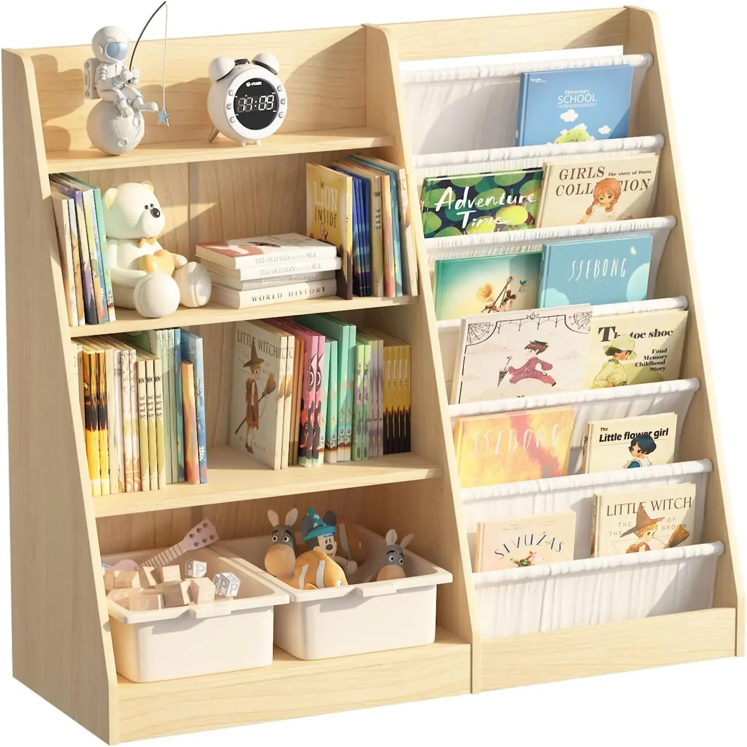 4 Tier Kids Bookshelf Baby Tod - Baby Nursery Bookshelf 评论和价格