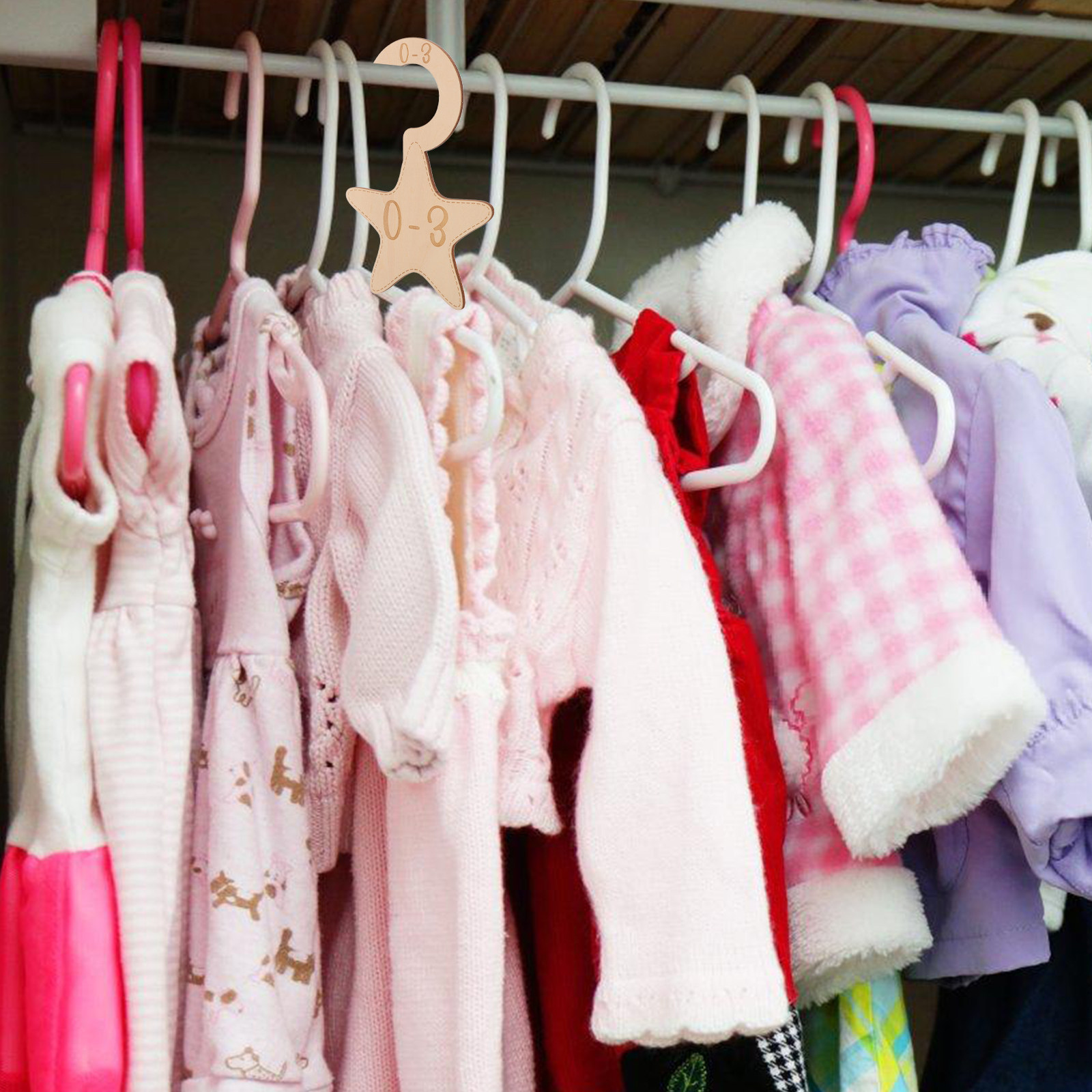 7Pcs Baby Clothes Closet Divid - Baby Nursery Storage 评论和价格
