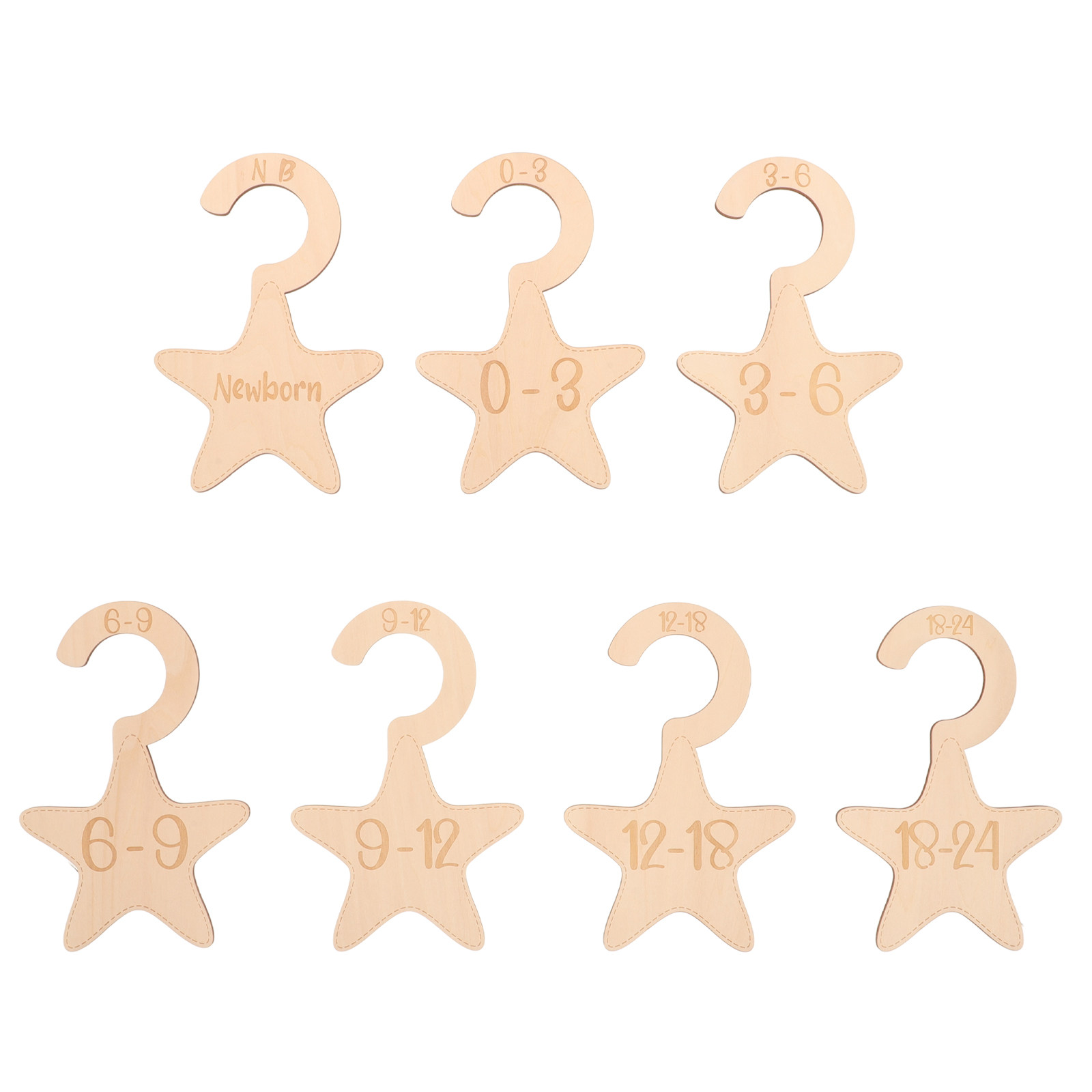 7Pcs Baby Clothes Closet Divid - Baby Nursery Storage 评论和价格