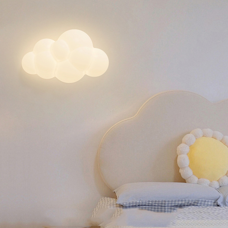 White Cloud Wall Lamps for Chi - Baby Nursery Wall Lights 评论和价格