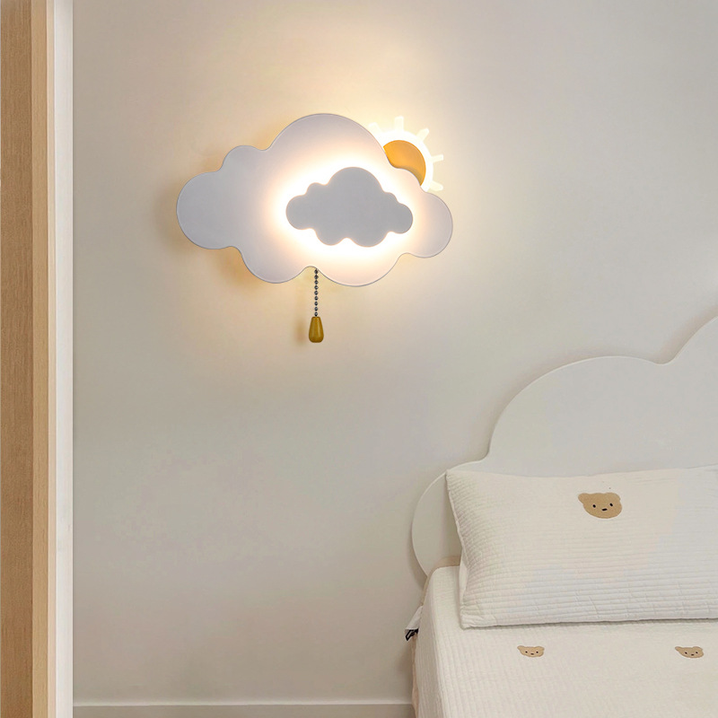 Modern Cloud Creative Wall Lam - Baby Nursery Wall Lights 评论和价格