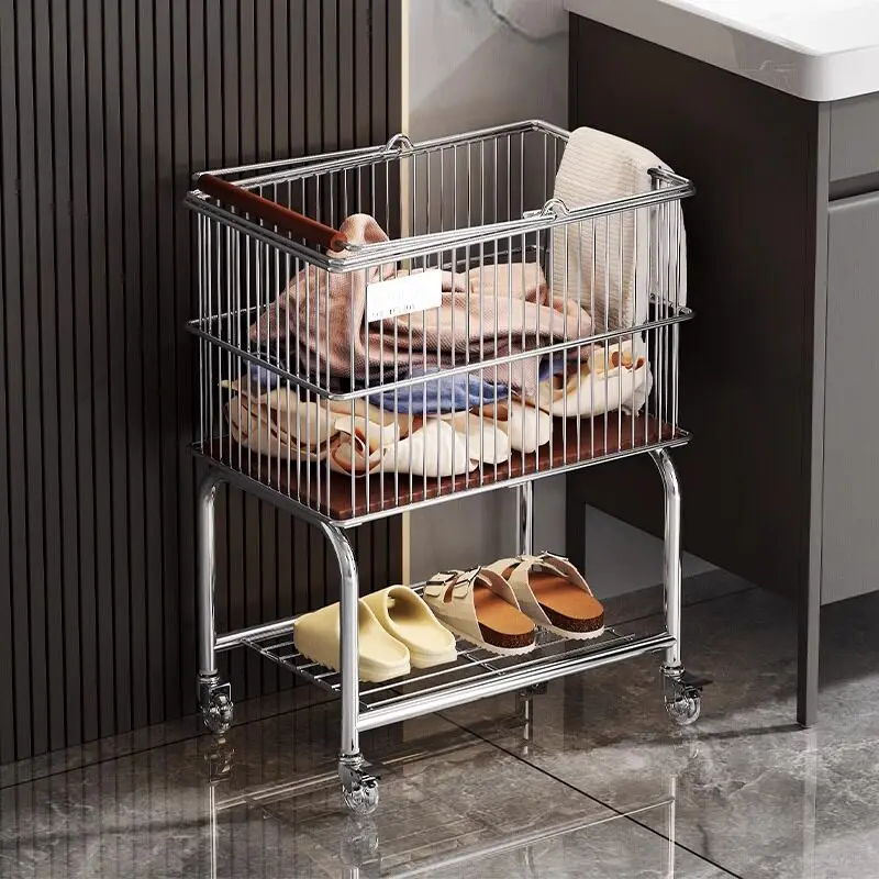 Double Layer Laundry Basket wi - Laundry Hamper Nursery 评论和价格