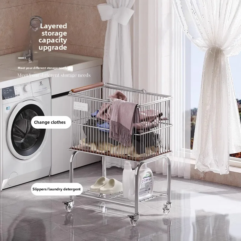 Double Layer Laundry Basket wi - Laundry Hamper Nursery 评论和价格
