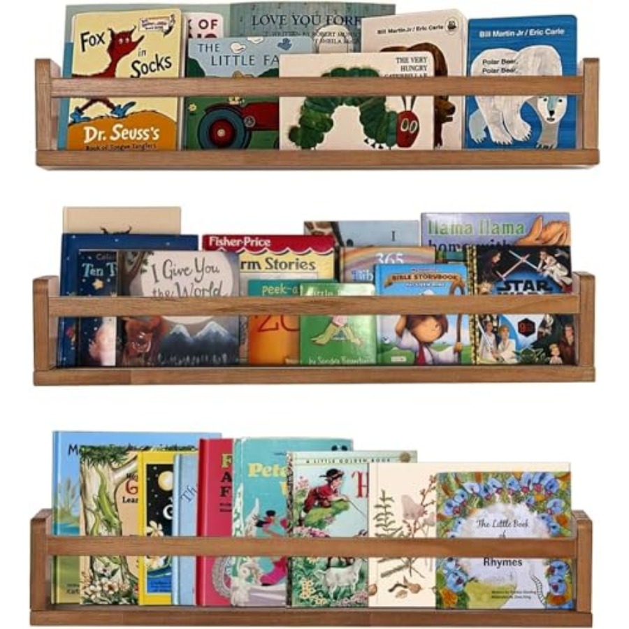 Nursery Shelves Floating Book  - Baby Nursery Bookshelf 评论和价格