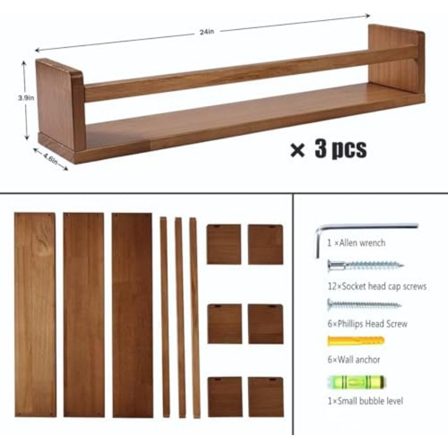 Nursery Shelves Floating Book  - Baby Nursery Bookshelf 评论和价格