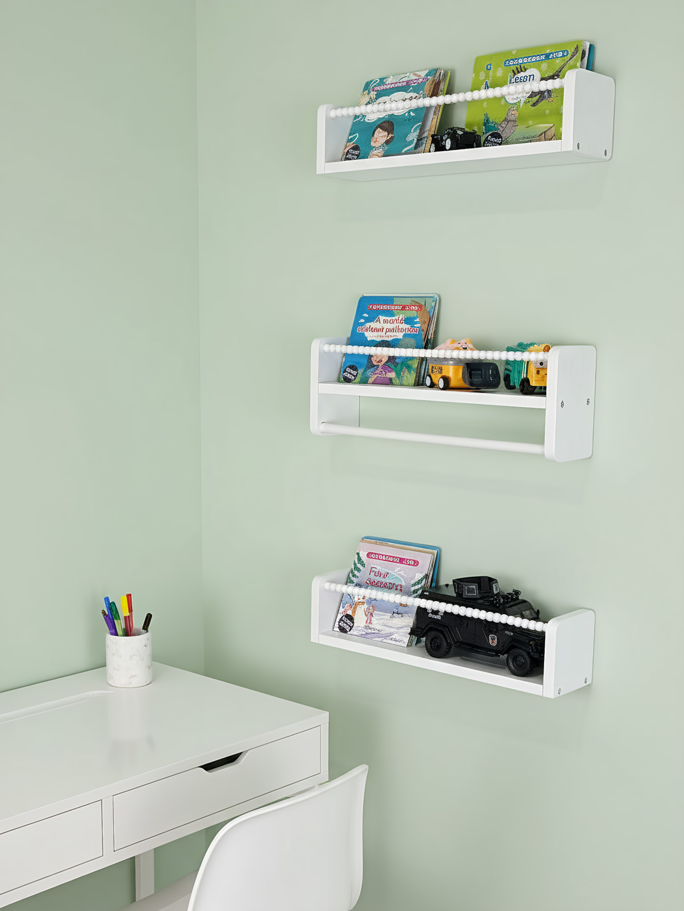 Nursery Book Shelves ,15.7 Inc - Baby Nursery Bookshelf 评论和价格