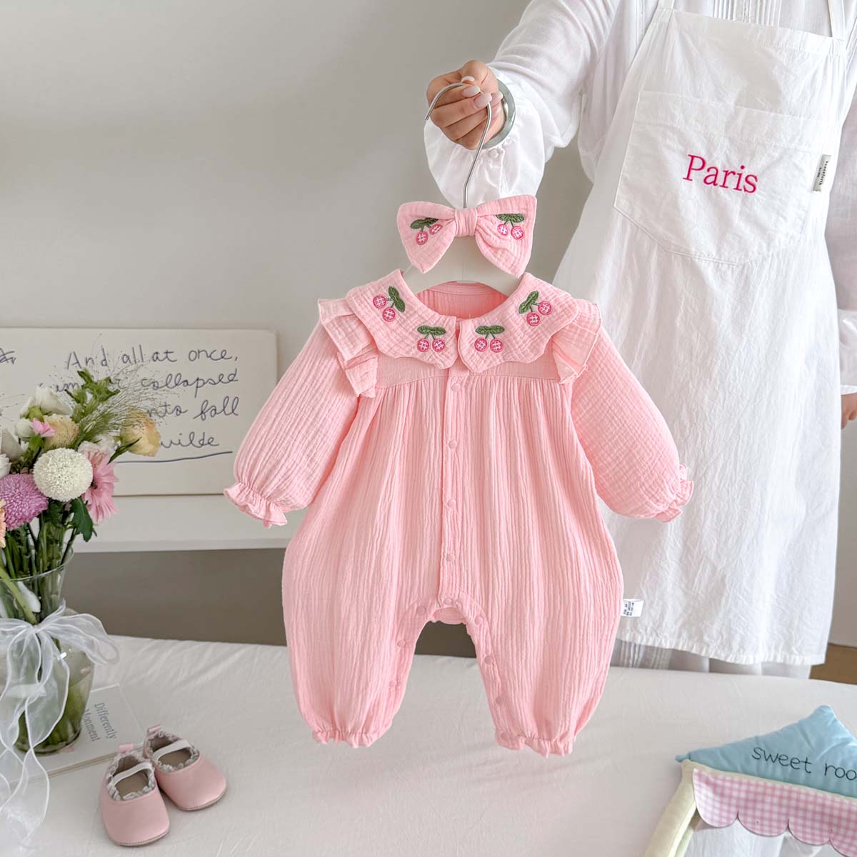 Newborn Baby Girls Spring Autu - Baby Nursery Embroidery 评论和价格