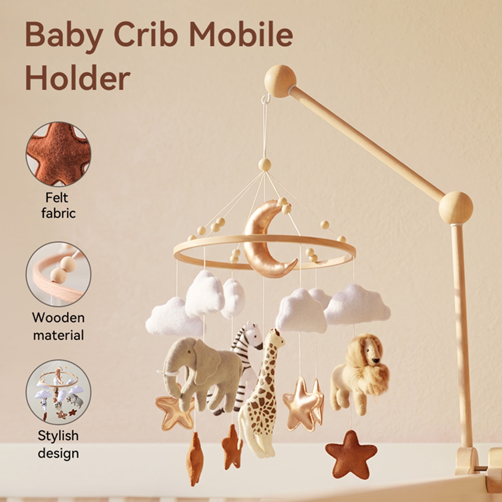 Wooden Bed Bell Baby Crib Mobi - Baby Nursery Music 评论和价格