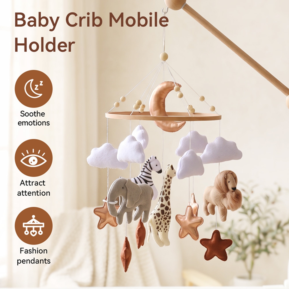 Wooden Bed Bell Baby Crib Mobi - Baby Nursery Music 评论和价格