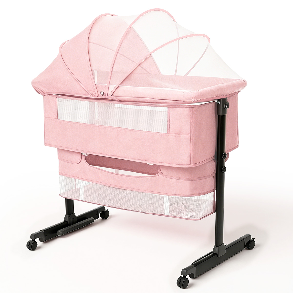 Kmaier Pink Portable Newborn B - Bassinet Bedside Sleeper 评论和价格