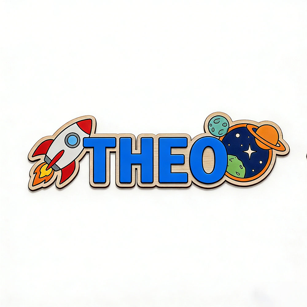 Personalized Space Rocket Name - Baby Nursery Needs 评论和价格