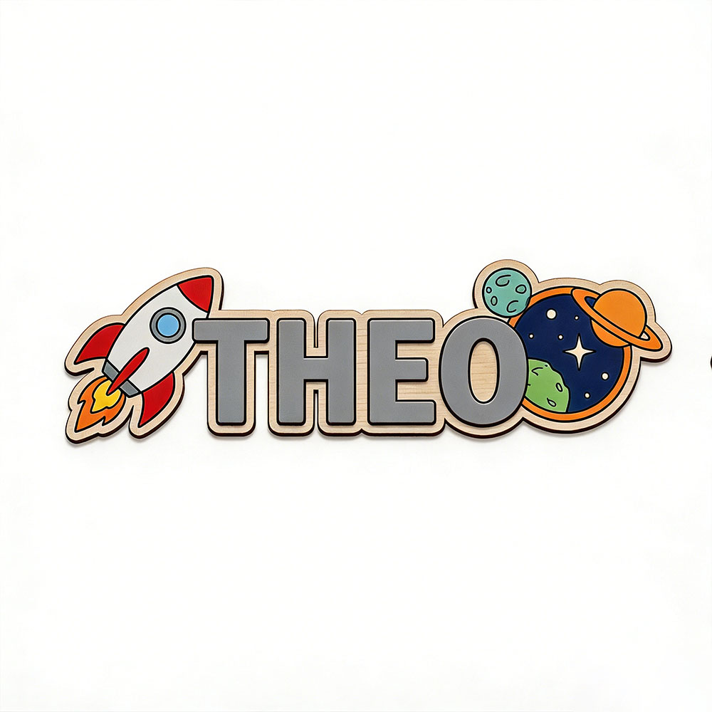 Personalized Space Rocket Name - Baby Nursery Needs 评论和价格