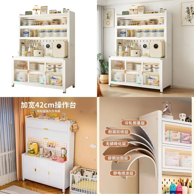 Steel Baby Feeding Table with  - Baby Nursery Shelf 评论和价格