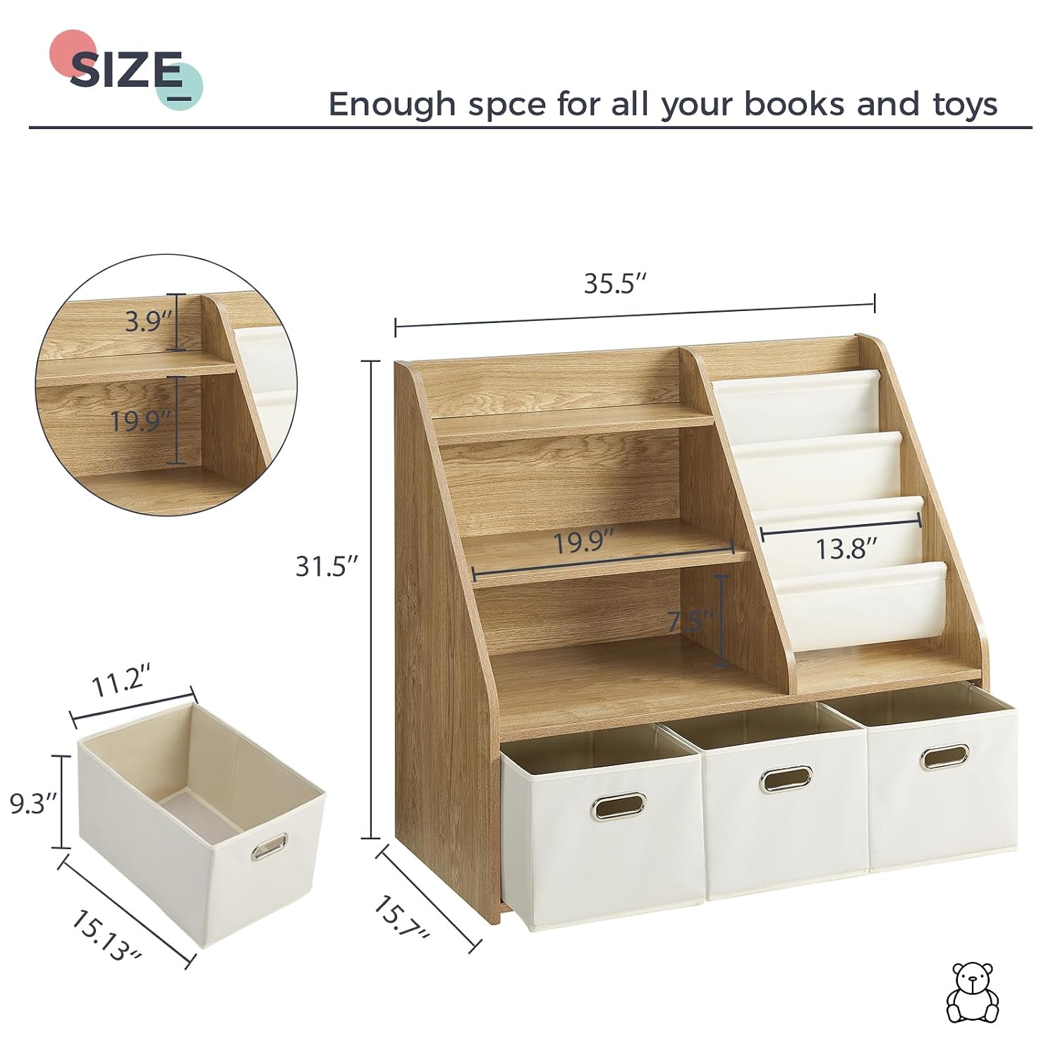 Montessori Wood Bookshelf & To - Baby Nursery Bookshelf 评论和价格
