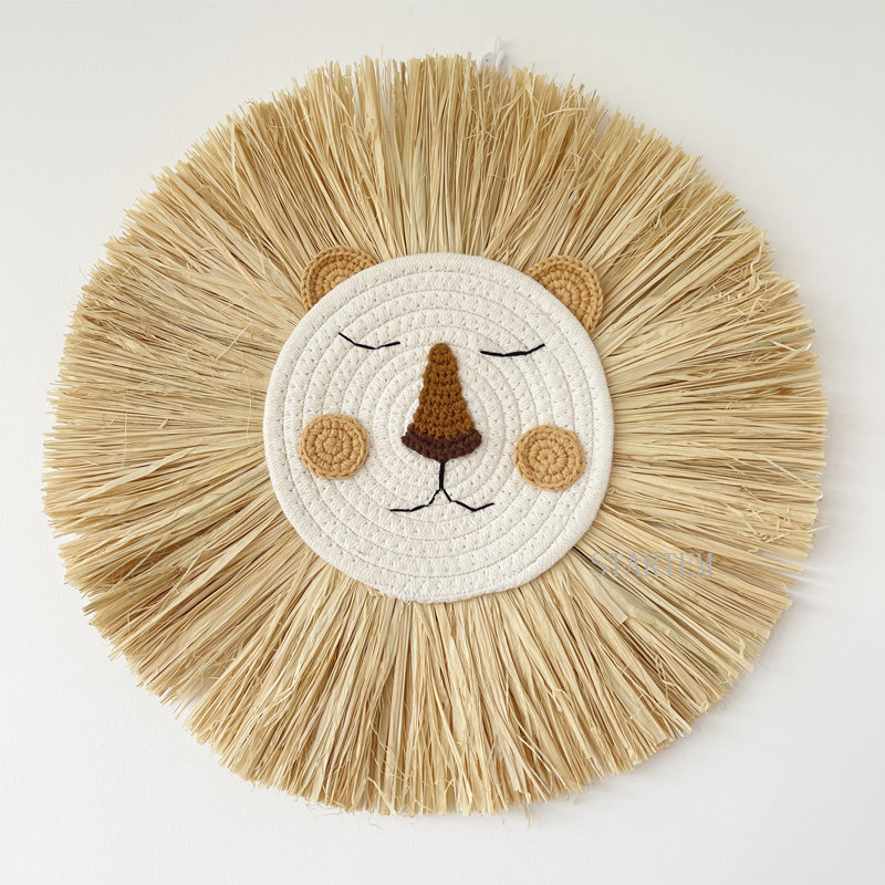 INS Nordic Handmade Lion Wall  - Baby Nursery Needs 评论和价格