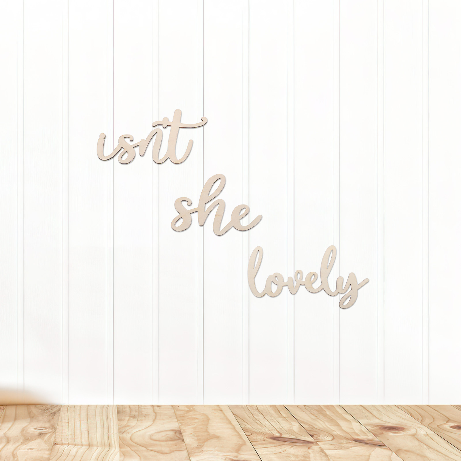 Wood Sign Wooden Wall Sticker  - Baby Nursery Wall 评论和价格