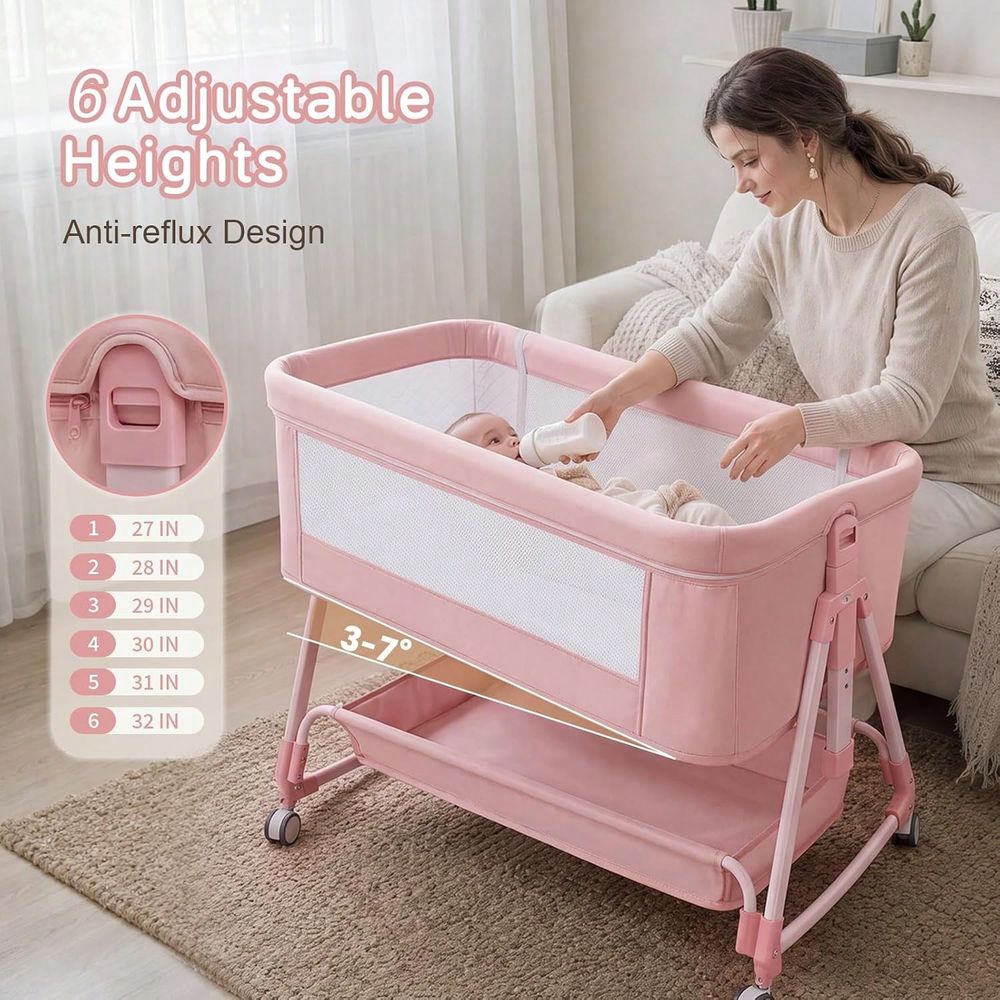 Bassinet, 3In1 Baby Bassinet B - Bassinet Bedside Sleeper 评论和价格
