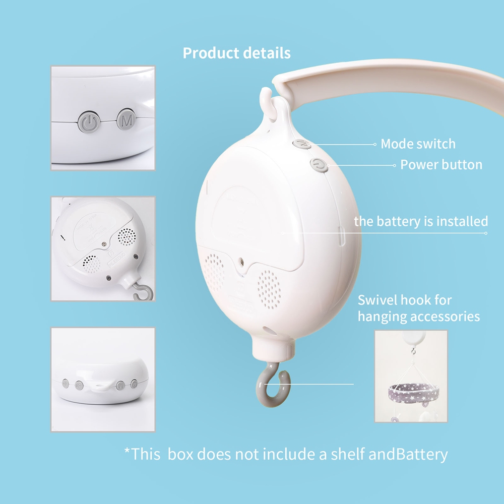 Crib Bell Rotary Music Box wit - Baby Nursery Music 评论和价格