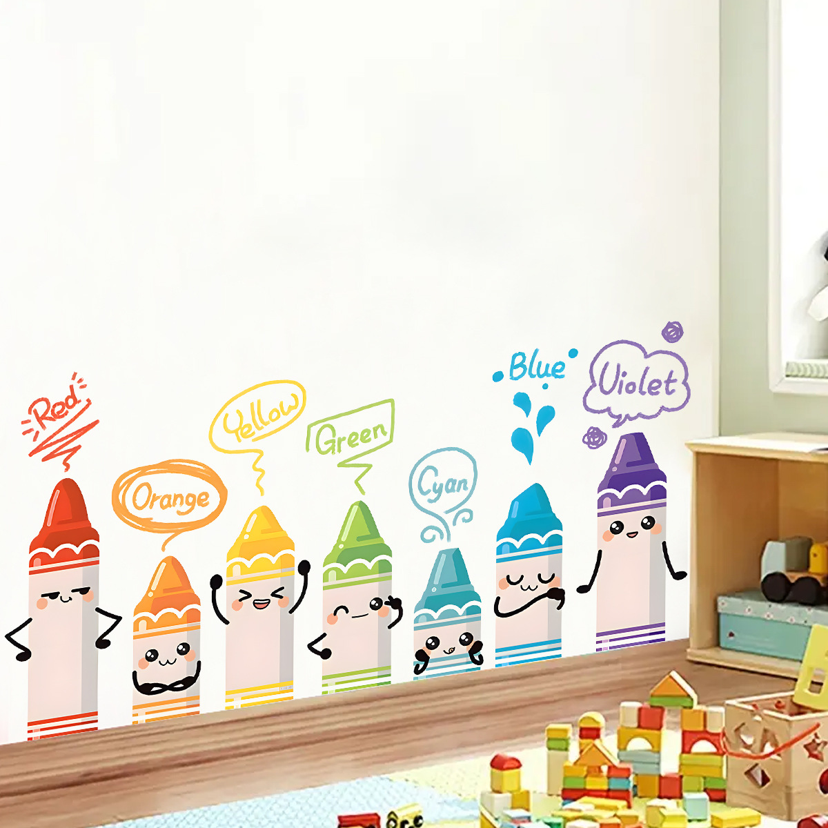 Cartoon Cute Colorful Crayon P - Baby Nursery Package 评论和价格