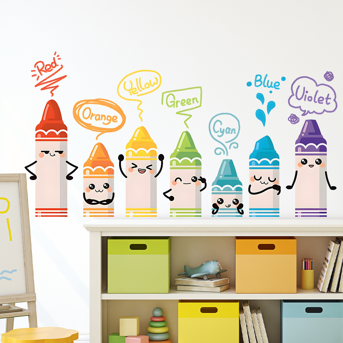 Cartoon Cute Colorful Crayon P - Baby Nursery Package 评论和价格