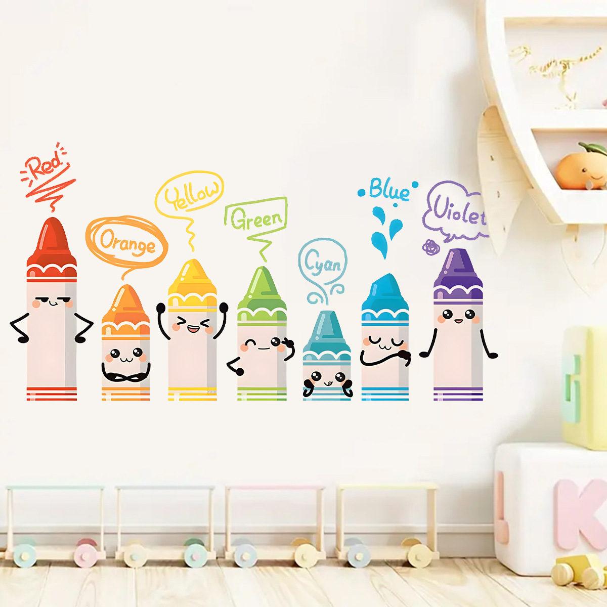 Cartoon Cute Colorful Crayon P - Baby Nursery Package 评论和价格