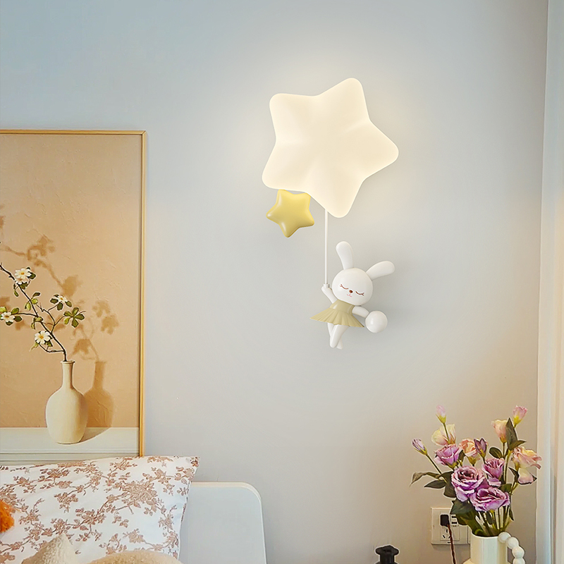 Romantic Star Wall Lamp For Nu - Baby Nursery Wall Lights 评论和价格