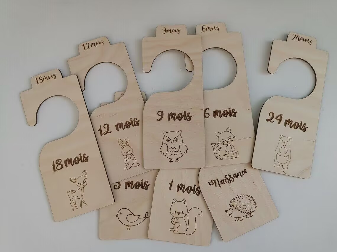 Forest animal Baby closet hang - Baby Nursery Closet Organization 评论和价格