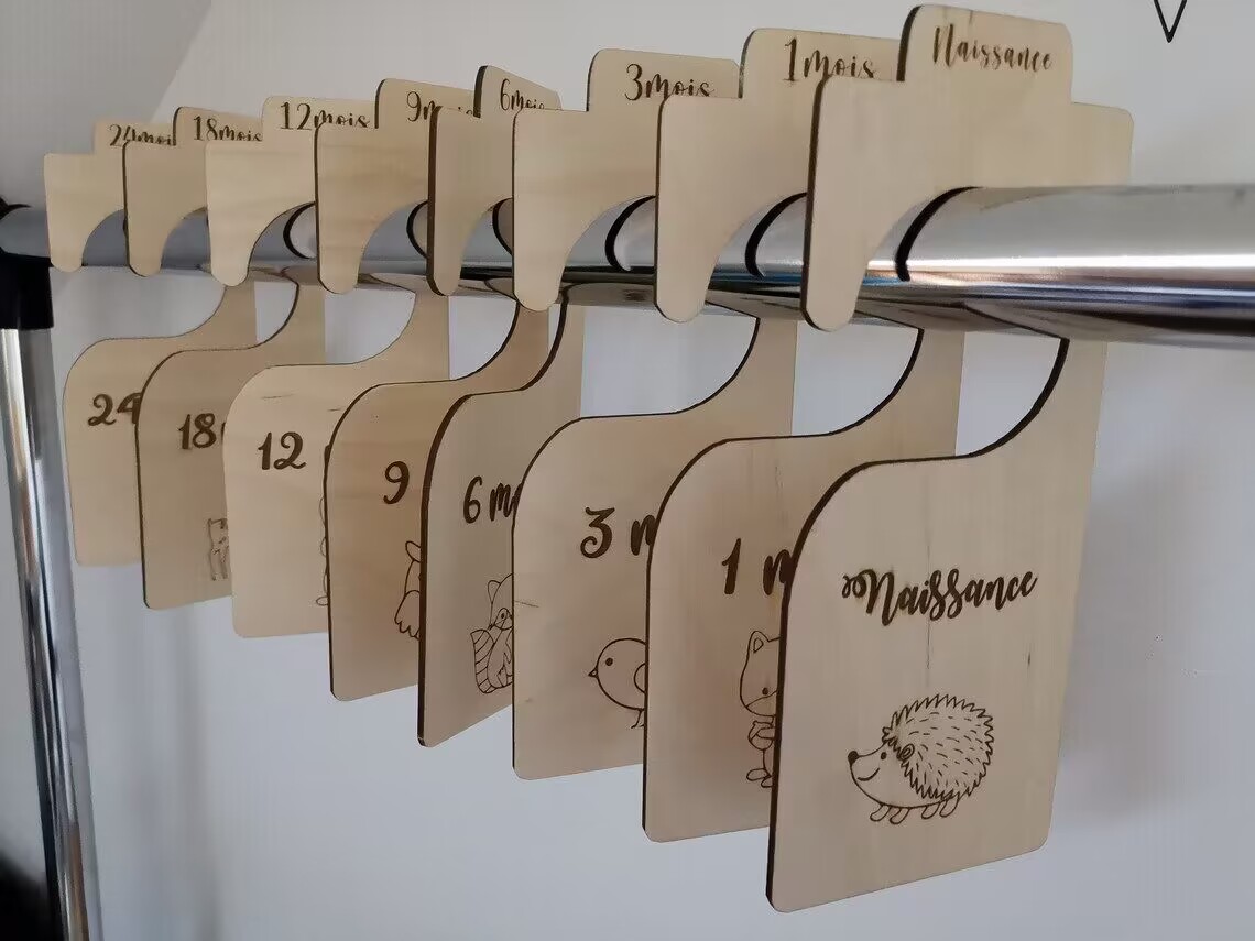 Forest animal Baby closet hang - Baby Nursery Closet Organization 评论和价格