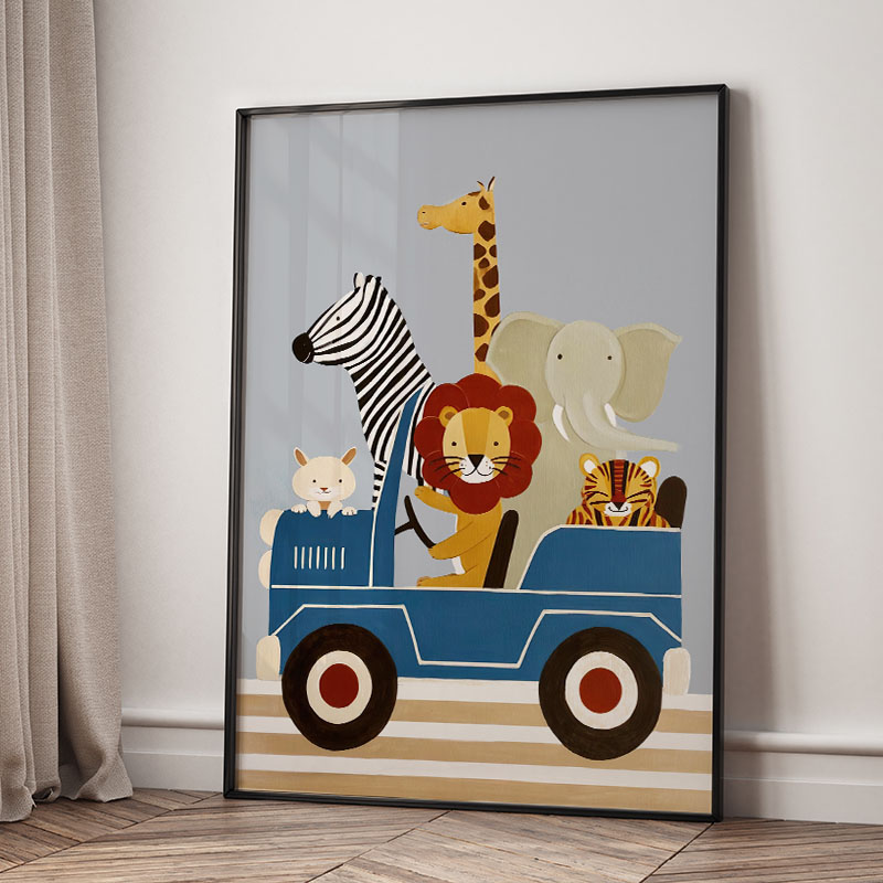Funny Cartoon Animal Car Ballo - Baby Nursery Needs 评论和价格