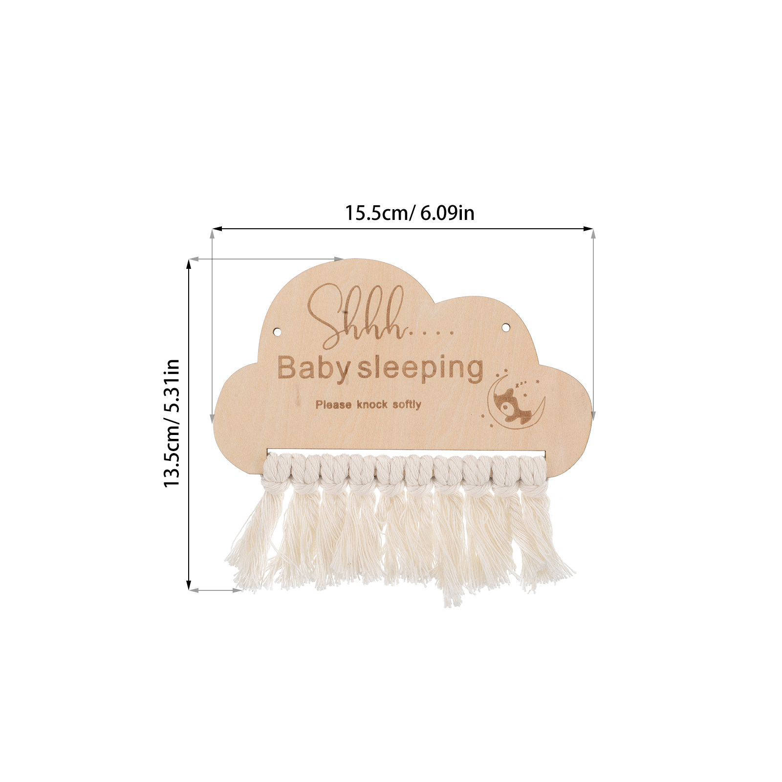 Wooden Baby Sleeping Sign Door - Baby Nursery Essentials 评论和价格