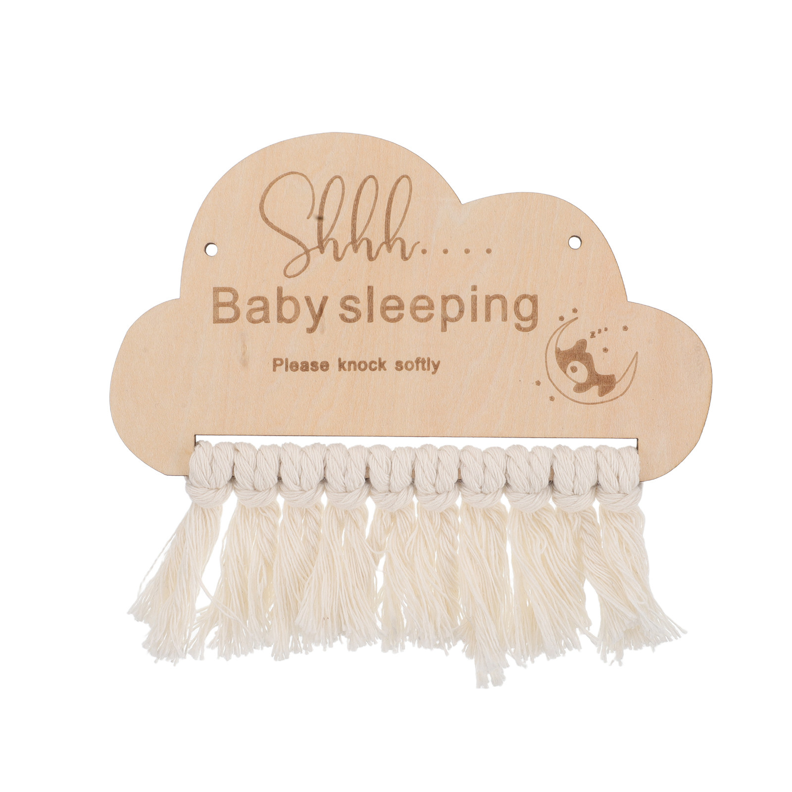 Wooden Baby Sleeping Sign Door - Baby Nursery Essentials 评论和价格