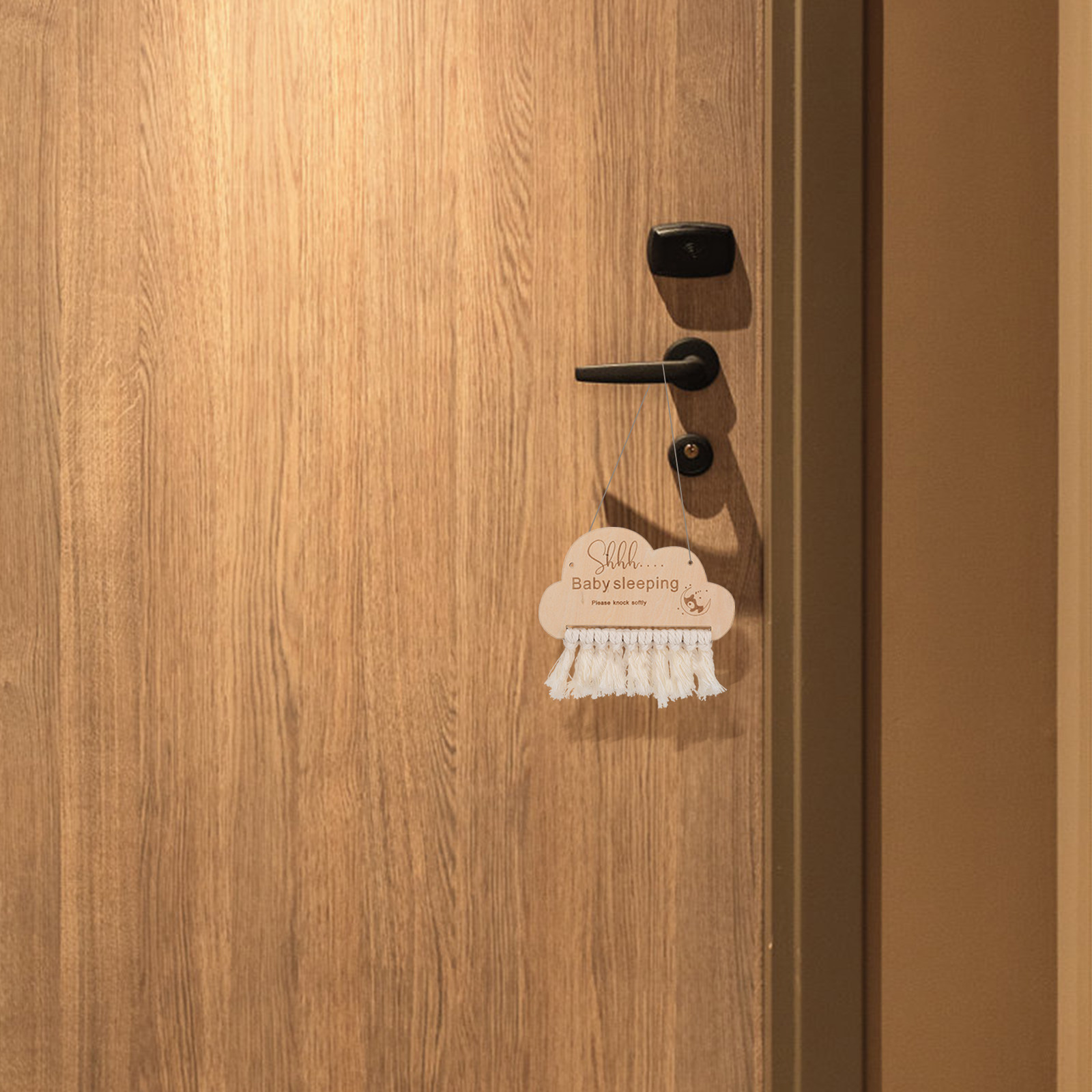 Wooden Baby Sleeping Sign Door - Baby Nursery Essentials 评论和价格