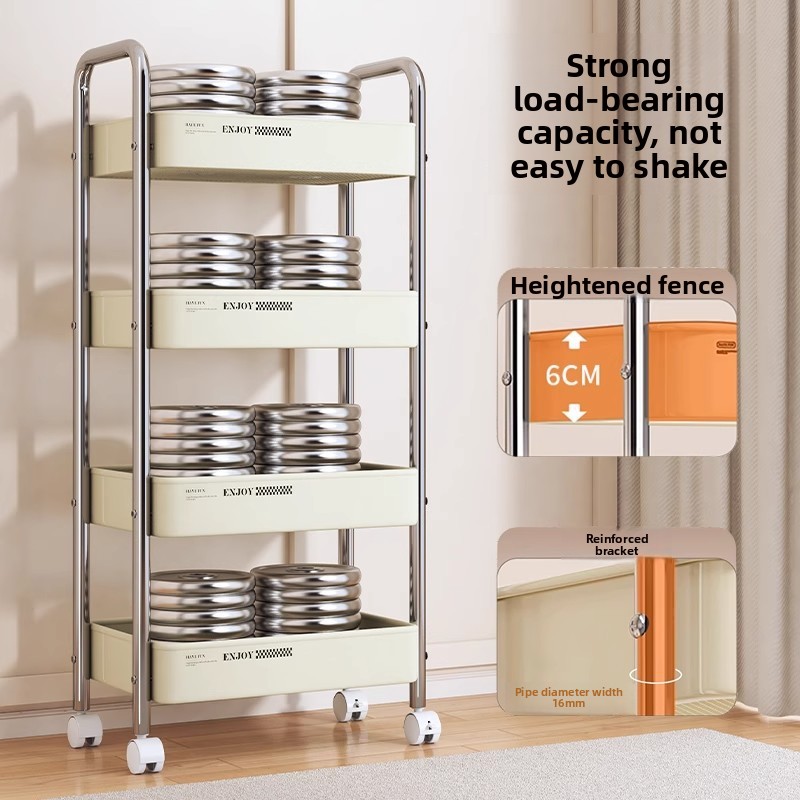 Multifunctional Rolling Cart S - Baby Nursery Bookshelf 评论和价格