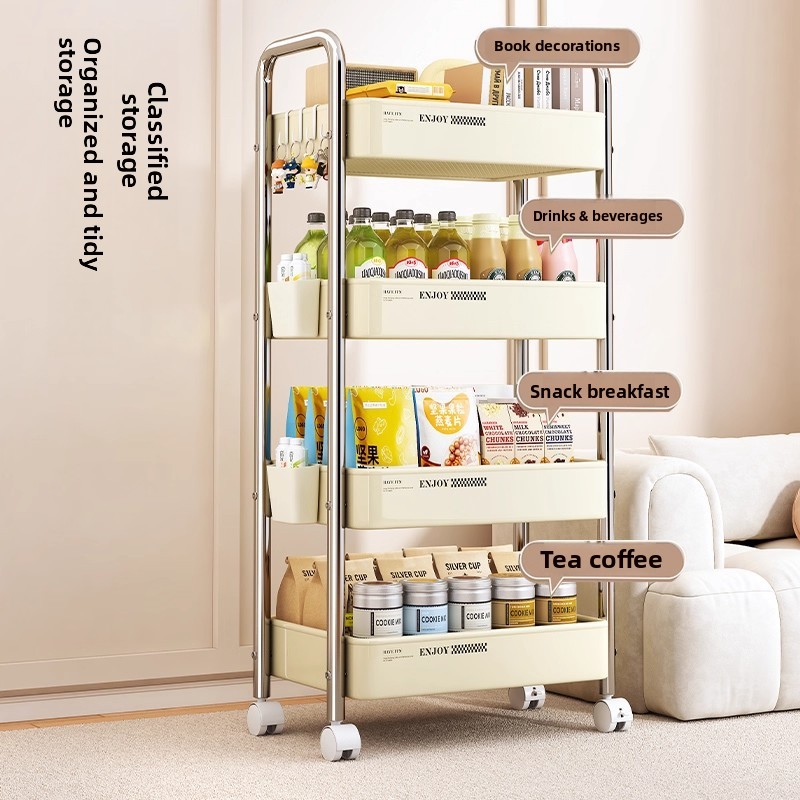 Multifunctional Rolling Cart S - Baby Nursery Bookshelf 评论和价格