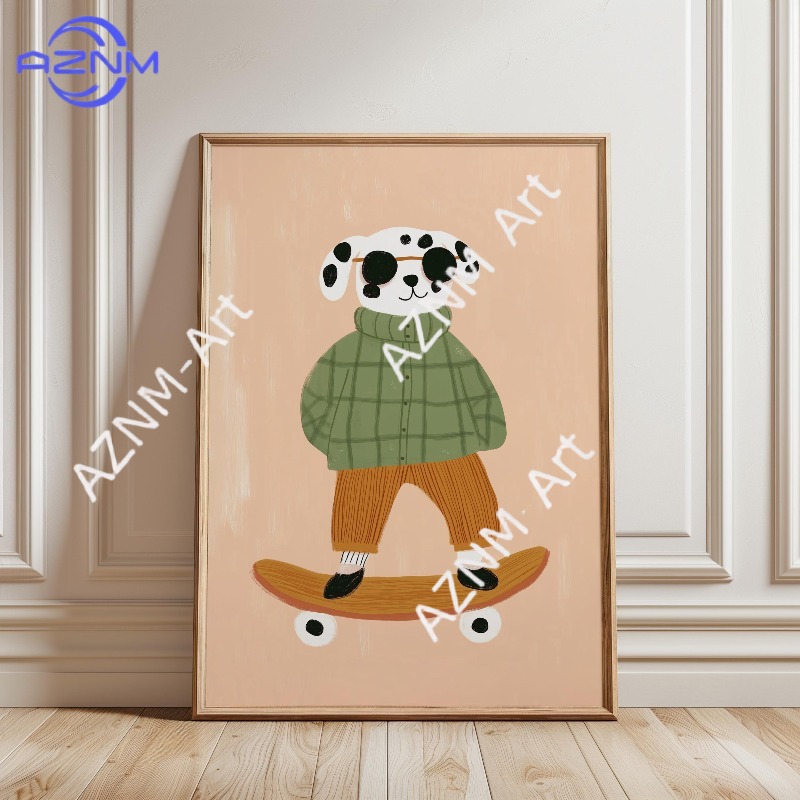 1PC Funny Animal Skateboarding - Baby Nursery Needs 评论和价格