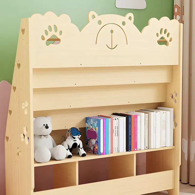 Wooden Bookshelf for Kids Room - Baby Nursery Bookshelf 评论和价格
