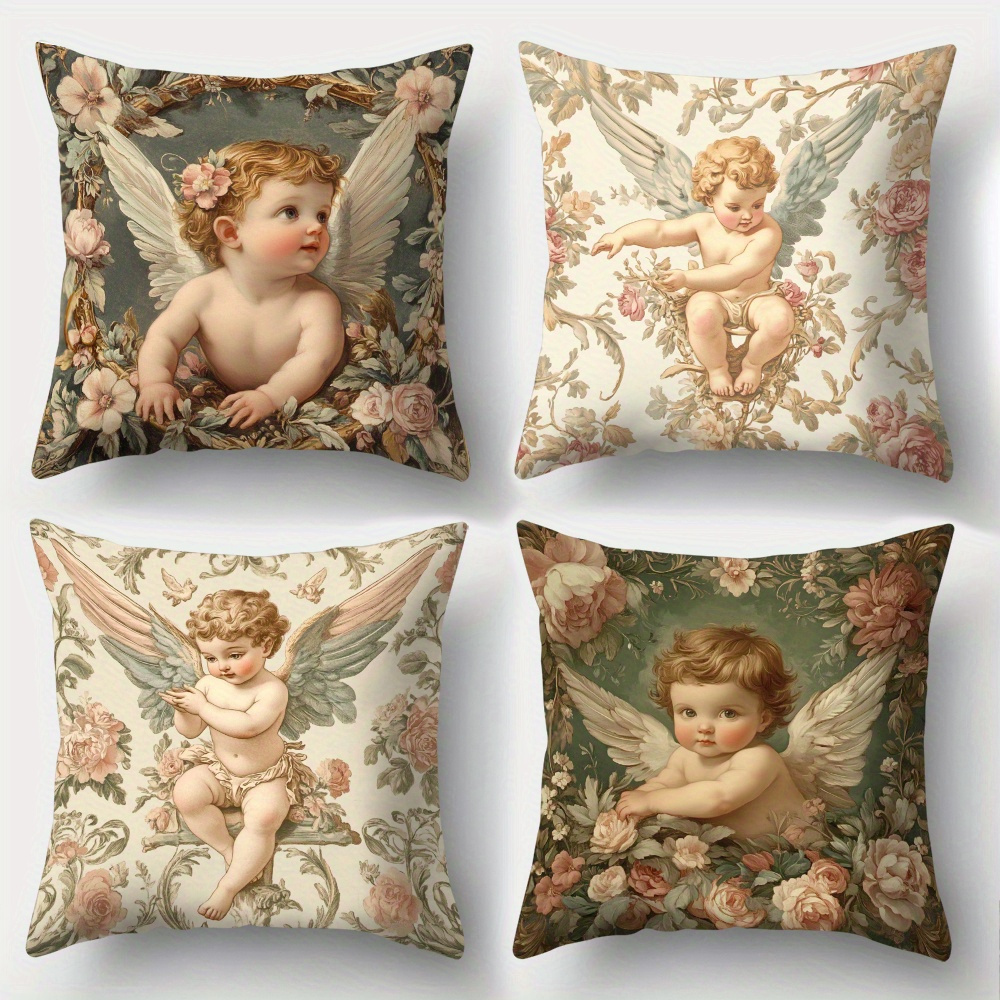 Printed Angel Floral Pillow Co - Baby Nursery Chair 评论和价格