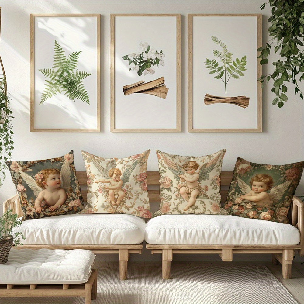 Printed Angel Floral Pillow Co - Baby Nursery Chair 评论和价格