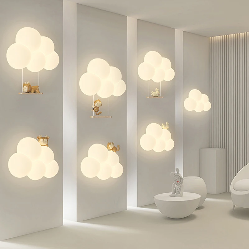 Cream Style Cartoon Creative B - Baby Nursery Wall Lights 评论和价格